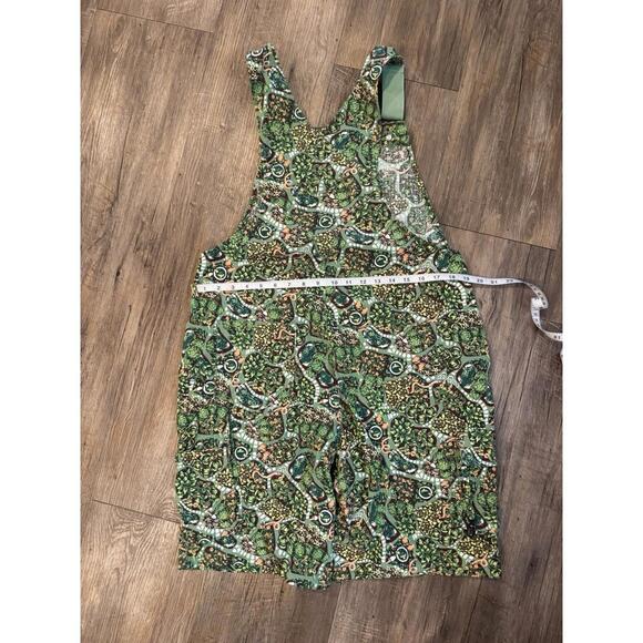 DULUTH Trading Co Heirloom Gardening Bib Overalls Shorts Succulent Green Sz M - Picture 6 of 7